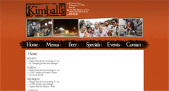 Desktop Screenshot of kimballspub.com